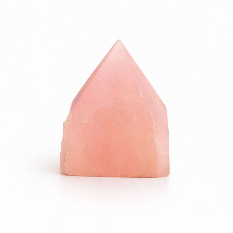 Pointes Polies en Vrac de Pierres Gemmes  - Quartz rose (environ 5 à 6 pièces)