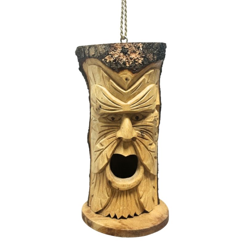 Face de tronc d'arbre - Maison pour oiseaux - Greenman
