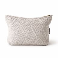 Trousses de Toilette Nomad Sari en Jacquard Indien - Tissage au clair de lune