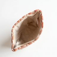Trousses de Toilette Nomad Sari en Jacquard Indien - Rose treillis