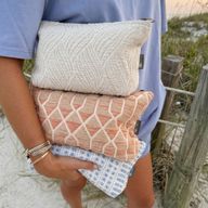 Trousses de Toilette Nomad Sari en Jacquard Indien - Rose treillis