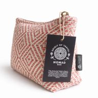 Trousses de Toilette Nomad Sari en Jacquard Indien - Coral Maze