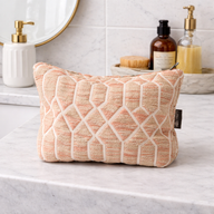 Trousses de Toilette Nomad Sari en Jacquard Indien - Rose treillis