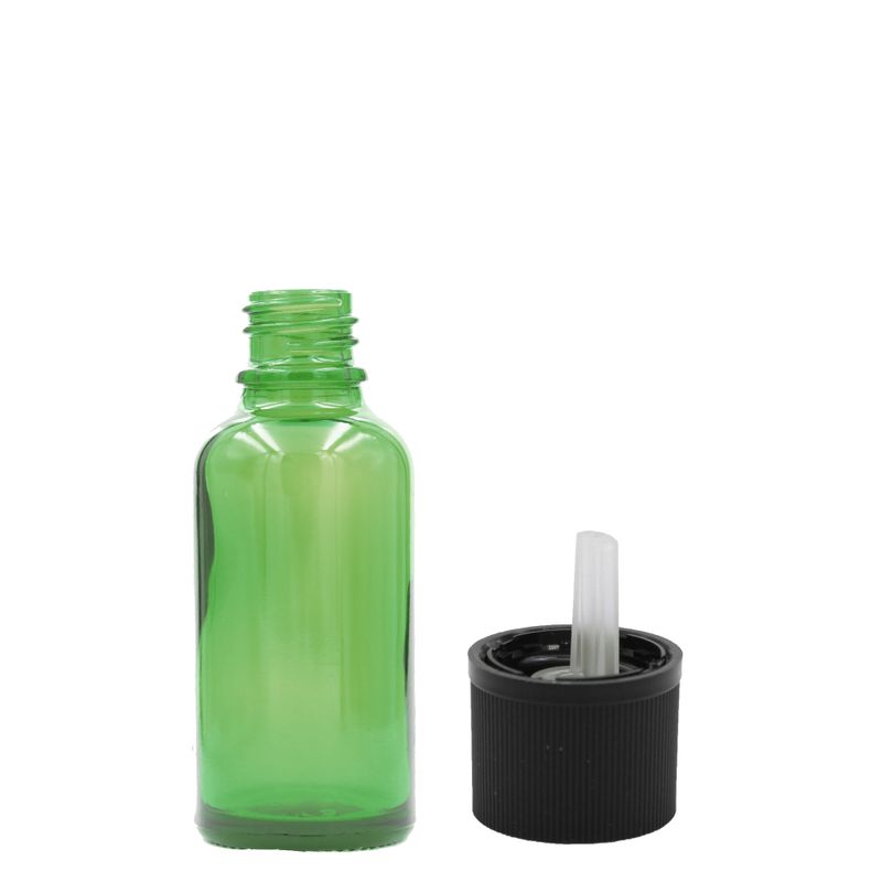 Bouteille Compte-gouttes en Verre Vert 5ml avec Bouchon Compte-gouttes de Sécurité Enfant