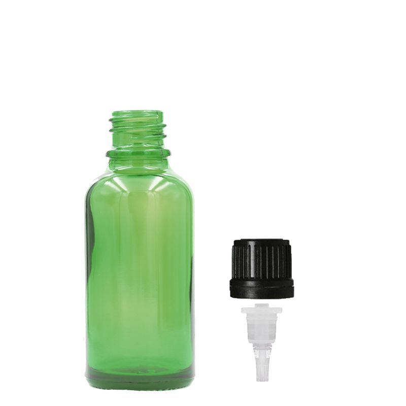 Bouteille Compte-gouttes en Verre Vert 10ml avec Bouchon Compte-gouttes