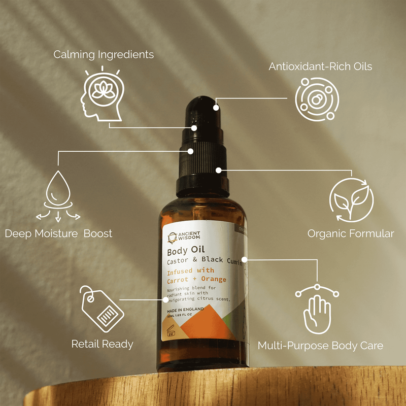 Huile Corporelle Bio 50ml - Carotte & Orange