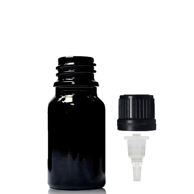 Bouteille Compte-gouttes en Verre Noir 5ml avec Bouchon Compte-gouttes