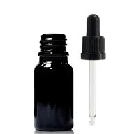 Bouteille Compte-gouttes en Verre Noir 10ml avec Pipette Inviolable Noire