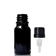 Bouteille Compte-gouttes en Verre Noir 10ml avec Bouchon Compte-gouttes