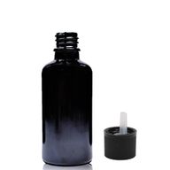 Bouteille Compte-gouttes en Verre Noir 30ml avec Bouchon Compte-gouttes de Sécurité Enfant