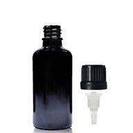 Bouteille Compte-gouttes en Verre Noir 30ml avec Bouchon Compte-gouttes