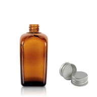 Bouteille en Verre Ambré de 10 ml Alchimiste avec Bouchon en Aluminium