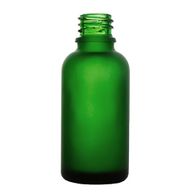 100 ml bouteille compte-gouttes en verre vert givré