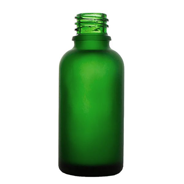 100 ml bouteille compte-gouttes en verre vert givré