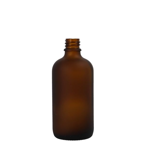 Flacon compte-gouttes en verre ambré givré de 30 ml
