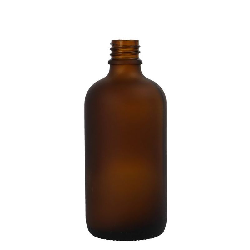 Flacon compte-gouttes en verre ambré givré de 50 ml