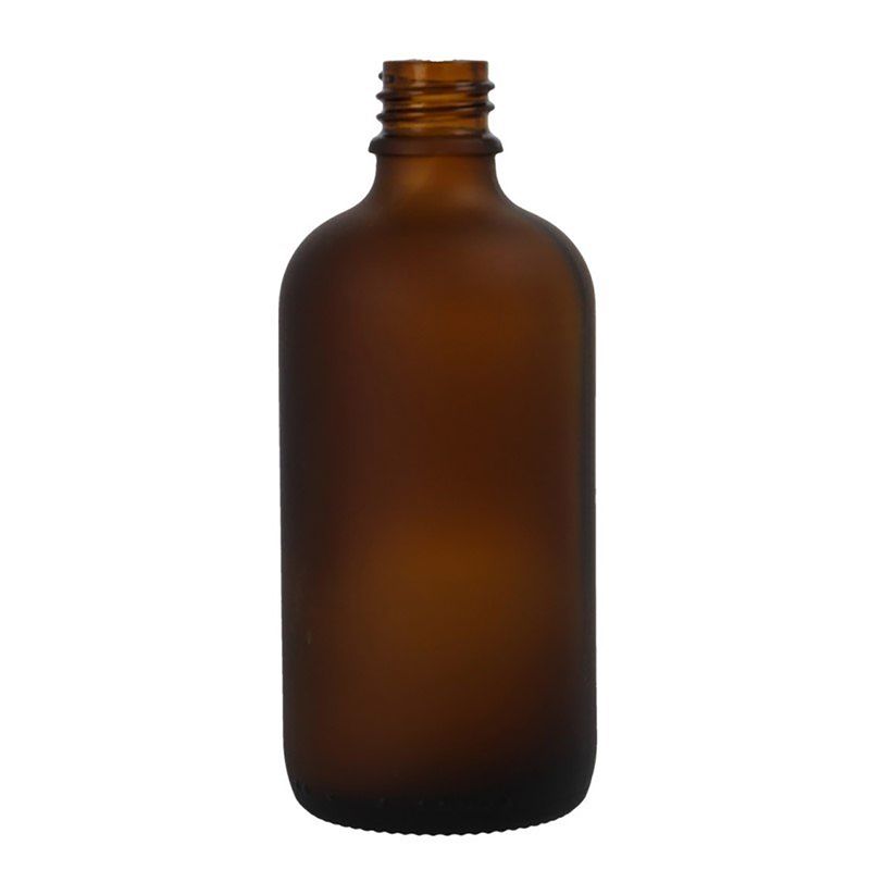 Bouteille compte-gouttes en verre ambré dépoli de 100 ml