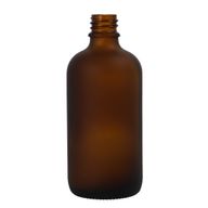 Bouteille compte-gouttes en verre ambré dépoli de 100 ml