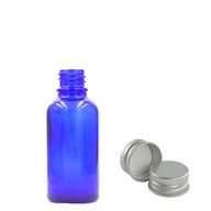 Bouteille Compte-gouttes en Verre Bleu de 5ml avec Bouchon en Aluminium