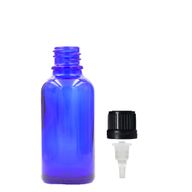 Bouteille Compte-gouttes en Verre Bleu de 15ml avec Bouchon Compte-gouttes