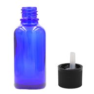 Bouteille Compte-gouttes en Verre Bleu de 100ml avec Bouchon Compte-gouttes de Sécurité Enfant