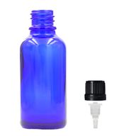 Bouteille Compte-gouttes en Verre Bleu de 100ml avec Bouchon Compte-gouttes