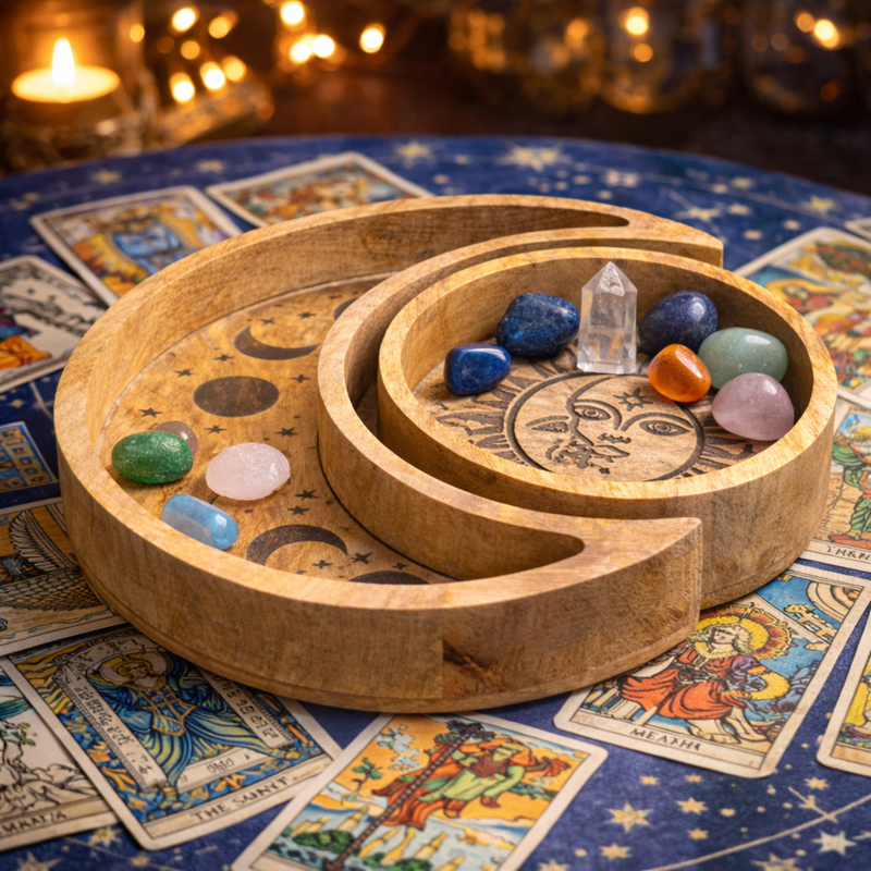 Plateau Rond en Forme de Lune