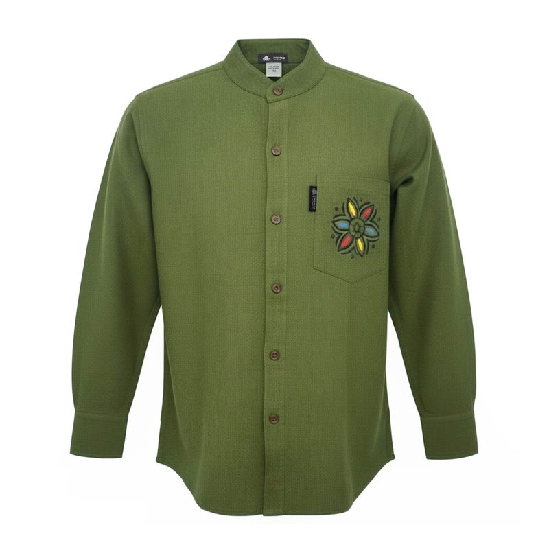 Chemise Nomad Sari Kathmandu - Vert forêt - Moyen