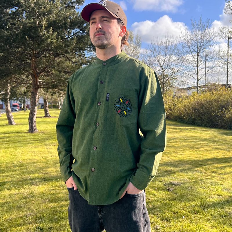 Chemise Nomad Sari Kathmandu - Vert forêt - Moyen
