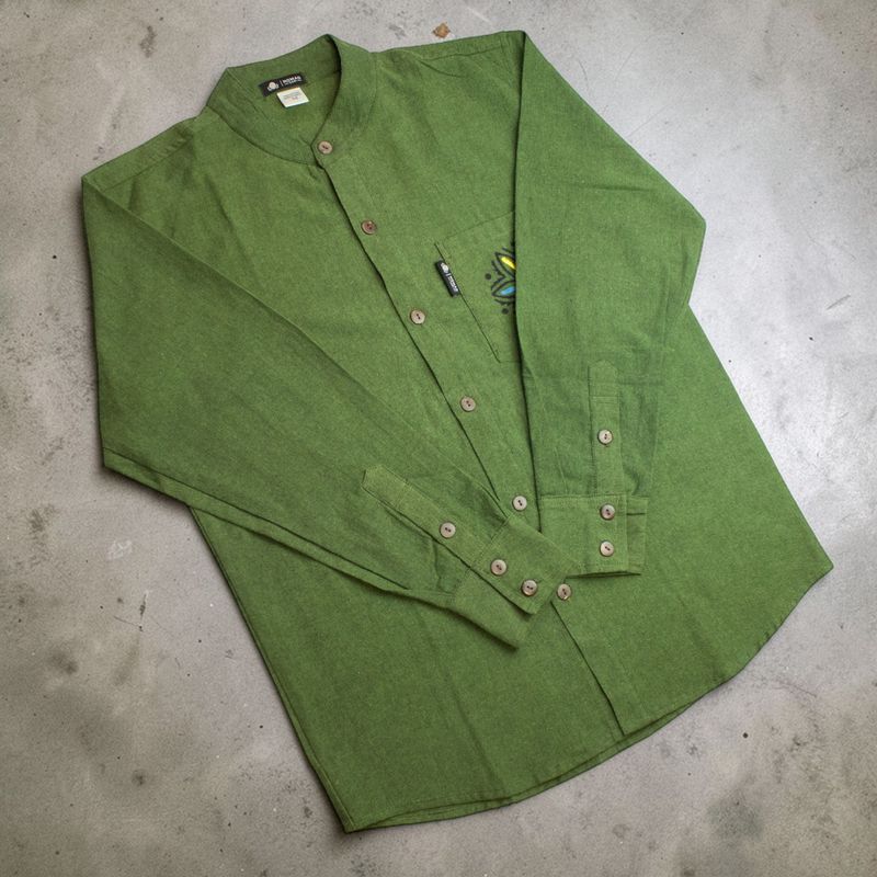 Chemise Nomad Sari Kathmandu - Vert forêt - Moyen