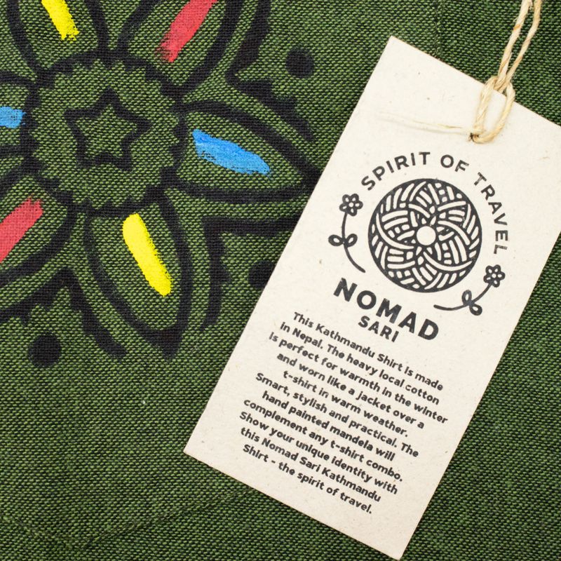 Chemise Nomad Sari Kathmandu - Vert forêt - Moyen