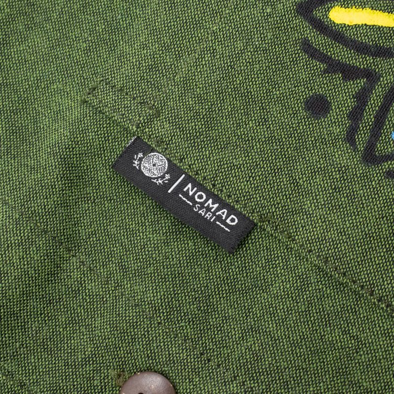 Chemise Nomad Sari Kathmandu - Vert forêt - Moyen