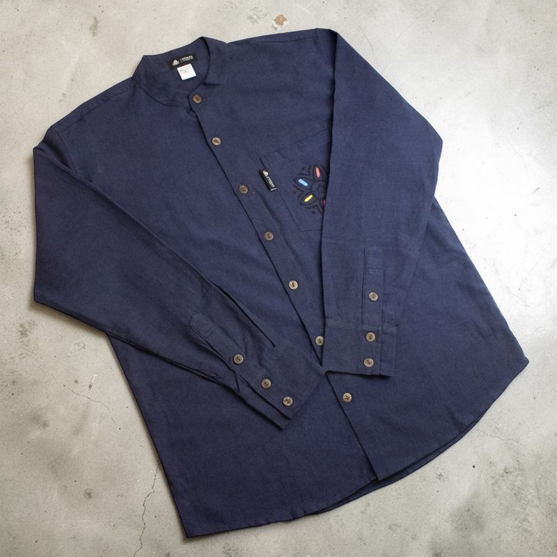 Chemise Nomad Sari Kathmandu - indigo - moyen