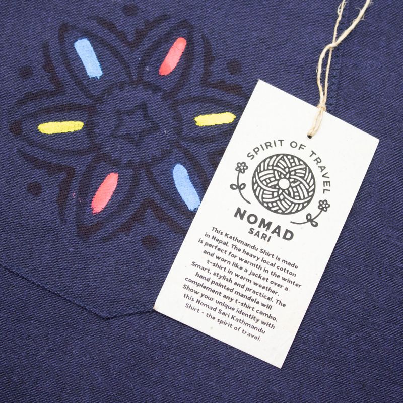 Chemise Nomad Sari Kathmandu - indigo - moyen