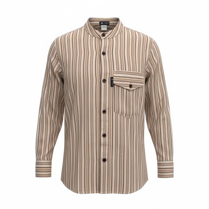 Chemise Nomad Sari Kathmandu - Marron-beige - moyen