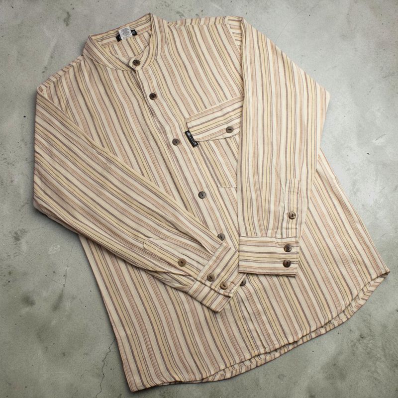 Chemise Nomad Sari Kathmandu - Marron-beige - moyen