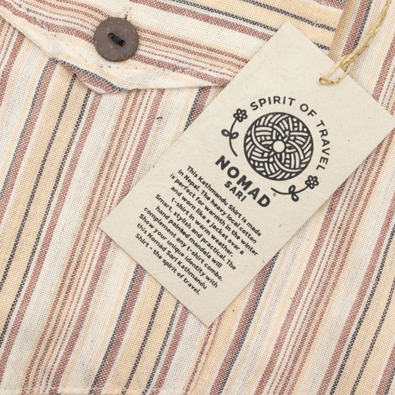 Chemise Nomad Sari Kathmandu - Marron-beige - moyen