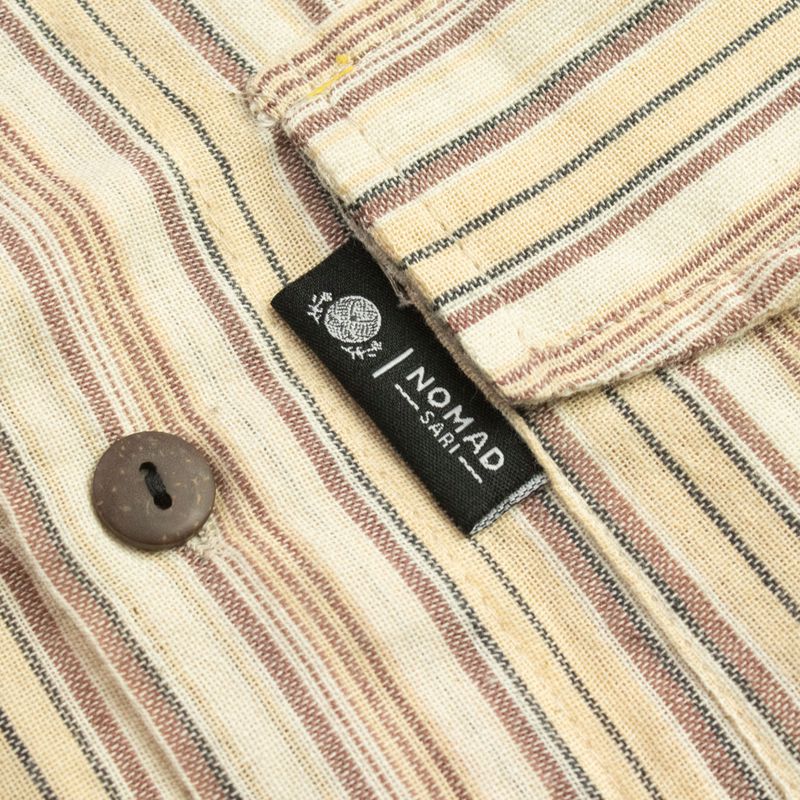 Chemise Nomad Sari Kathmandu - Marron-beige - moyen