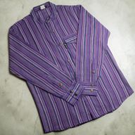 Chemise Nomad Sari Kathmandu - Noir Violet - Moyen