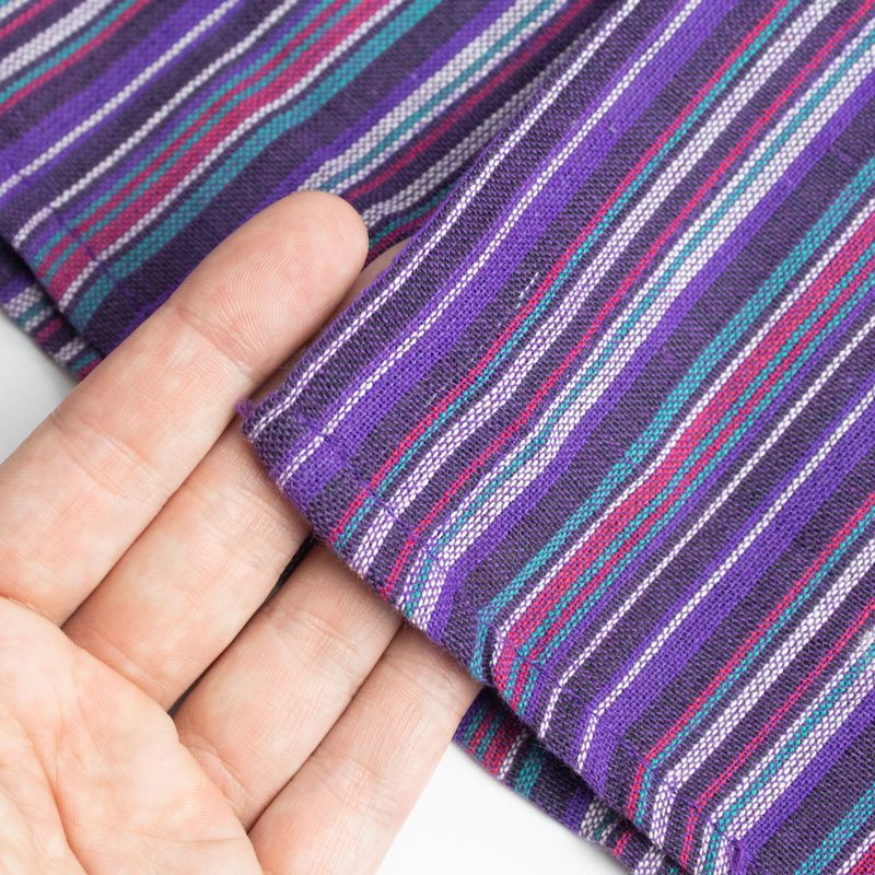 Chemise Nomad Sari Kathmandu - Noir Violet - Moyen