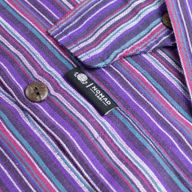 Chemise Nomad Sari Kathmandu - Noir Violet - Moyen