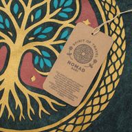 T-shirt Nomad Sari en coton lavé à la pierre - Arbre de Vie - Vert - Petit