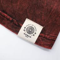 T-shirt Nomad Sari en coton Délavé- Dragon Mandala - Bordeaux - Petit