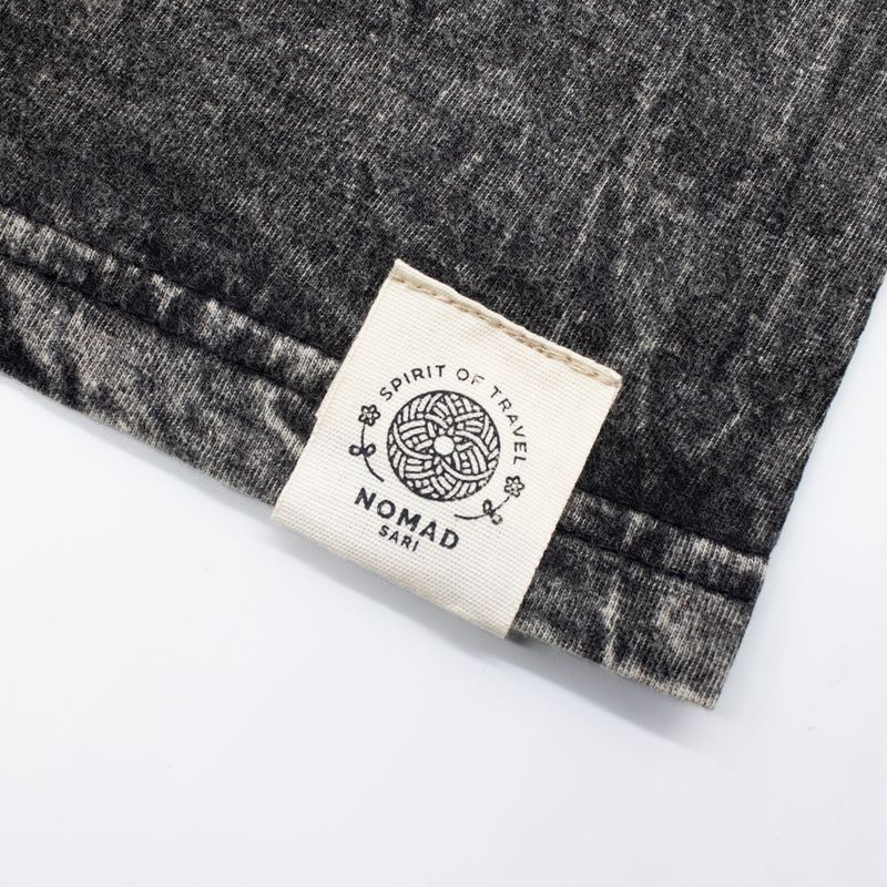 T-shirt Nomad Sari en coton Délavé - Rebel - Charbon - Petit