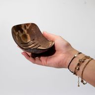 Porte-Savon Naturel en Noix de Coco - Ovale - 11cm