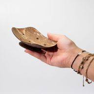 Porte-Savon Naturel en Noix de Coco - Carré - 11cm
