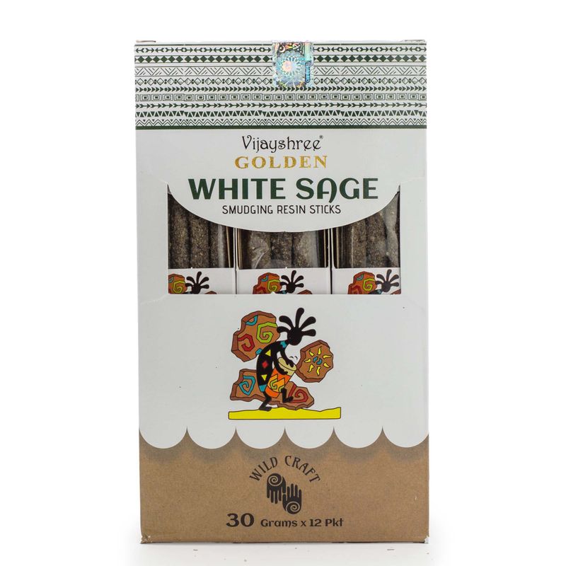 Bâtons de Résine Golden Sauge Blanche – 30 g
