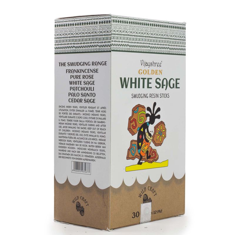 Bâtons de Résine Golden Sauge Blanche – 30 g