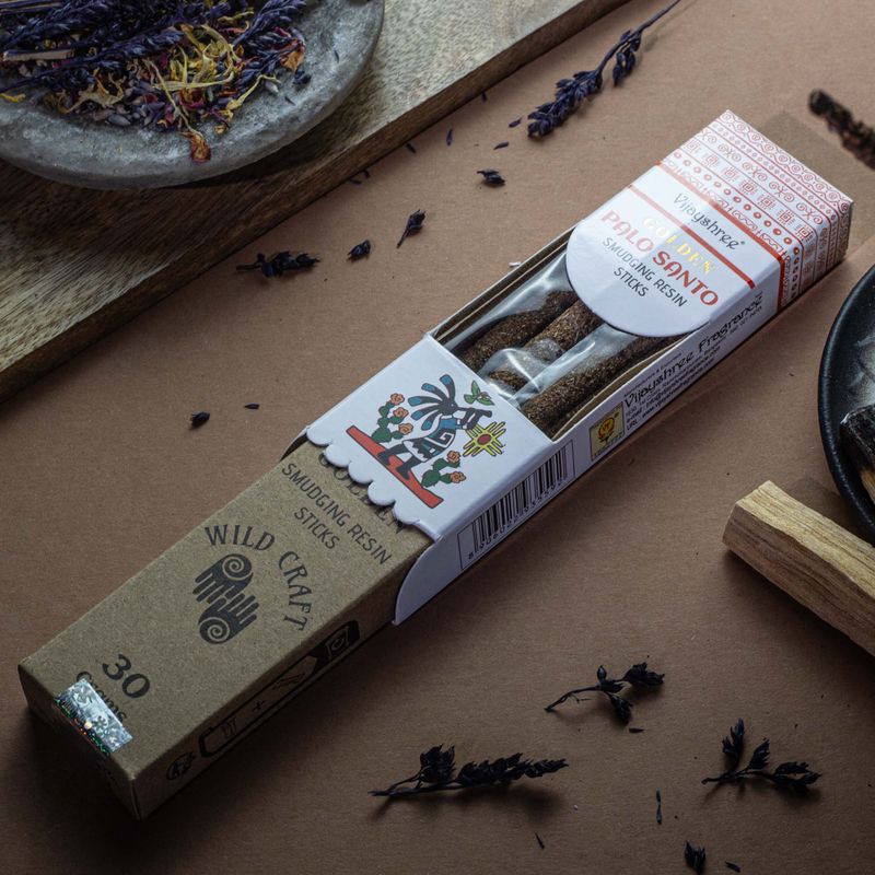Bâtons de Résine Golden Palo Santo – 30 g