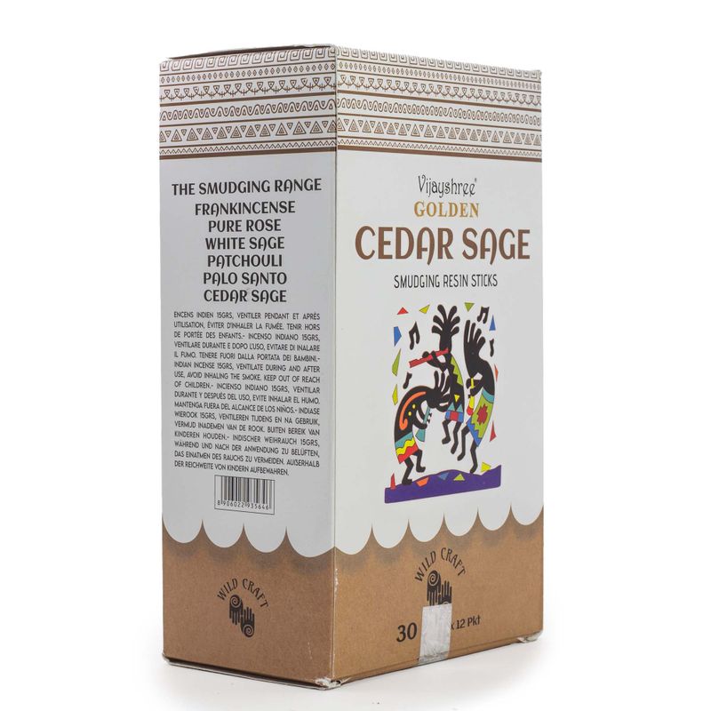 Bâtons de Résine Golden Sauge Cèdre – 30 g